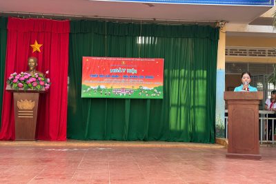 trường Tiểu học Ama Trang Lơng đã tổ chức Ngày hội “Thiếu nhi vui khỏe – Tiến bước lên Đoàn”